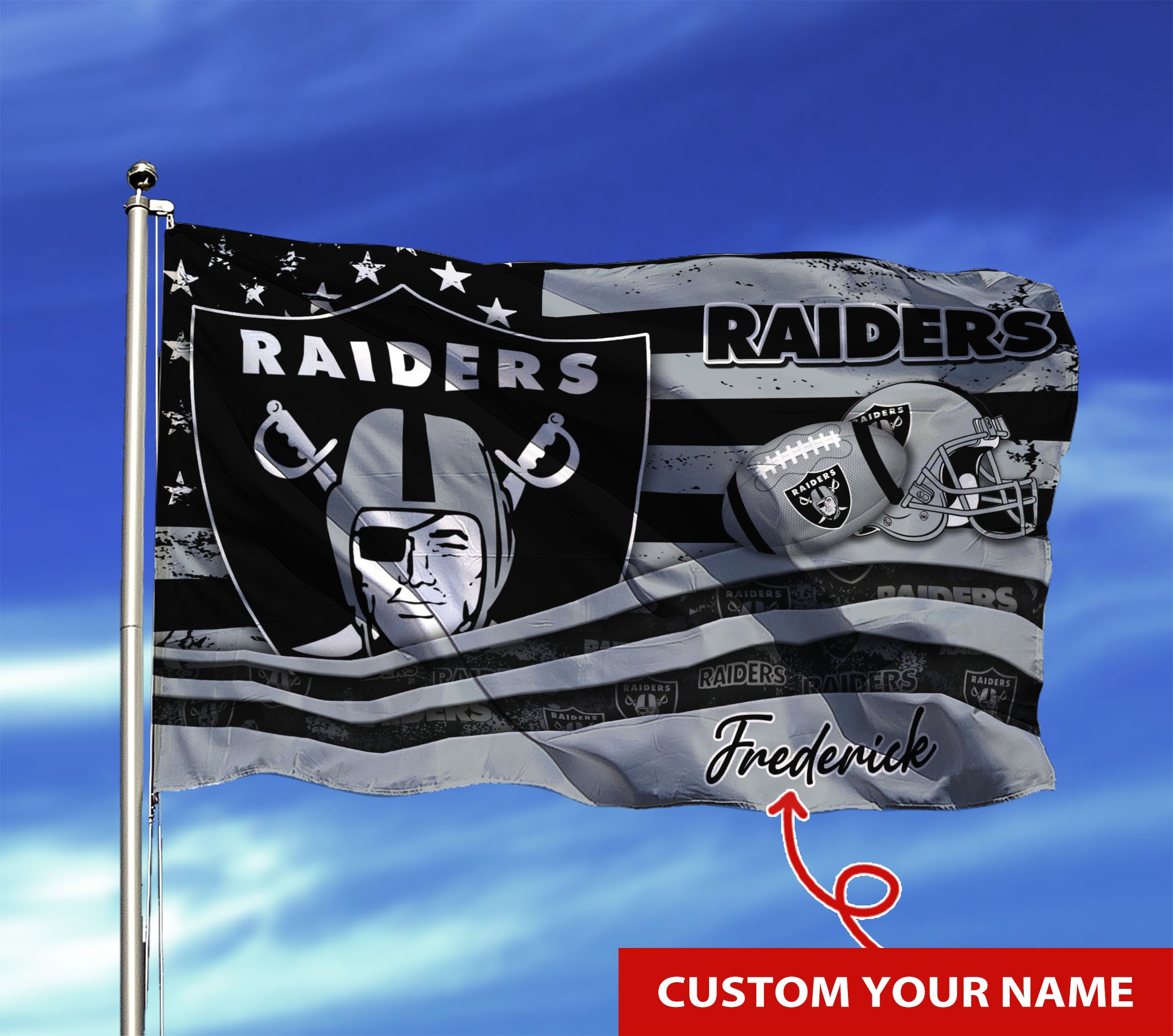 Oakland Raiders Custom Flag3x5ft For This Season TU26897